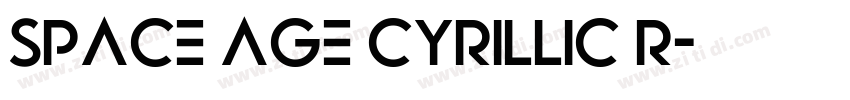 Space Age Cyrillic R字体转换